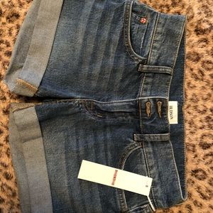 NWT Hudson cuffed jean shorts